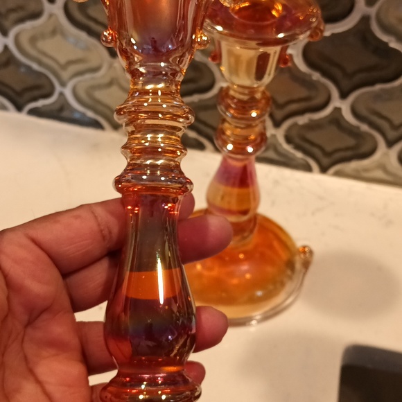 Set of 2 beautiful vintage candle holder - Picture 8 of 9